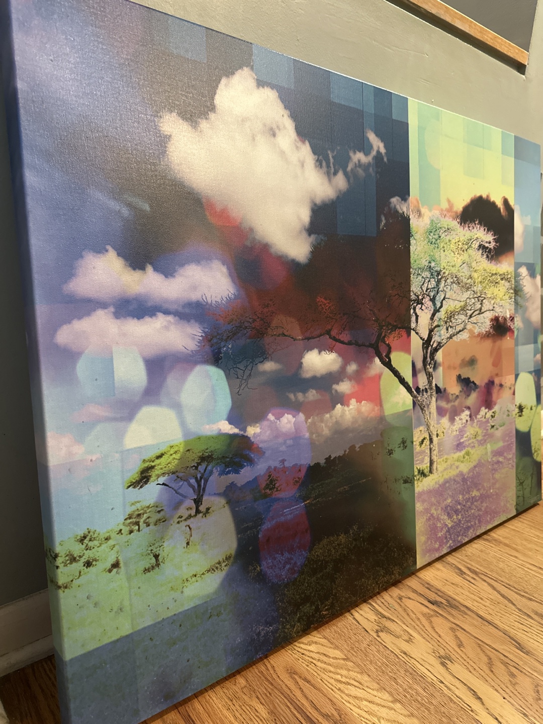 Canvas Abstract Print of African Landscape - photo 2