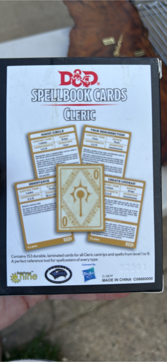D&D Spellbook Cards: Cleric - photo 2