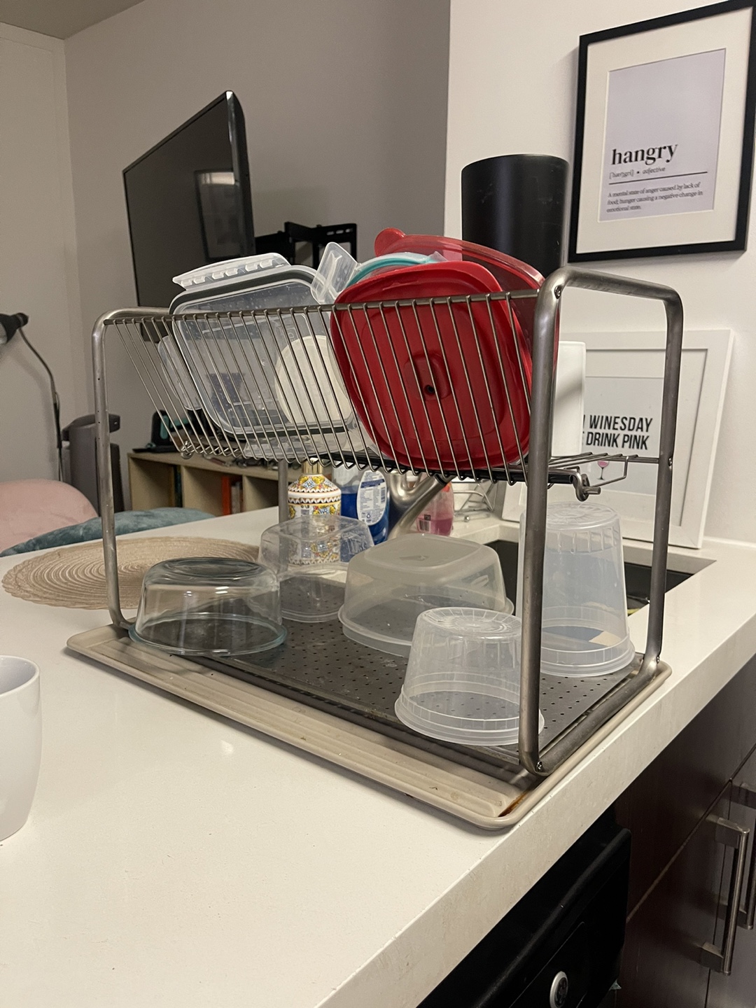 Metal Dish Drying Rack with Tray