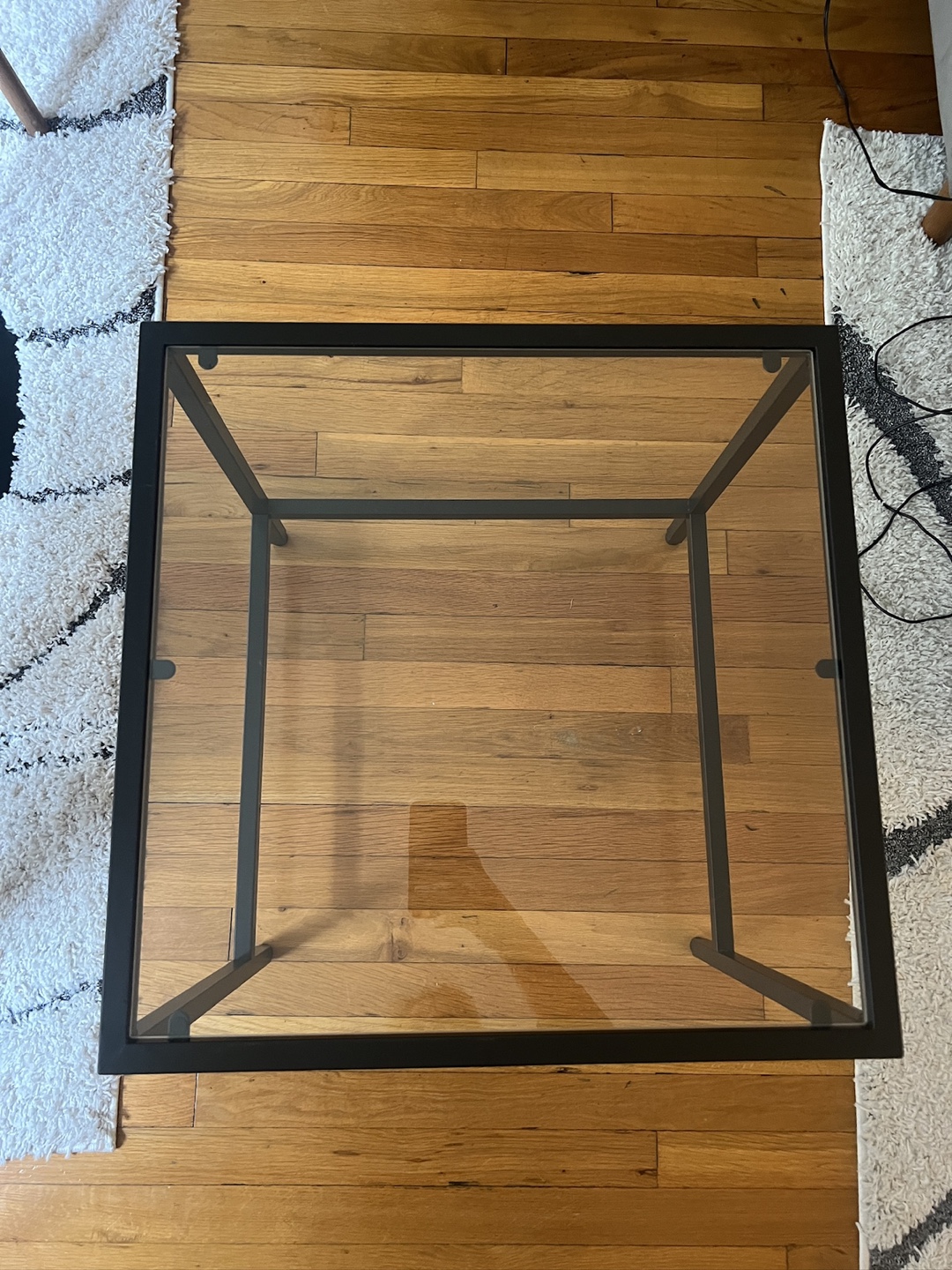 Two Nesting Glass Top Coffee Table - photo 2