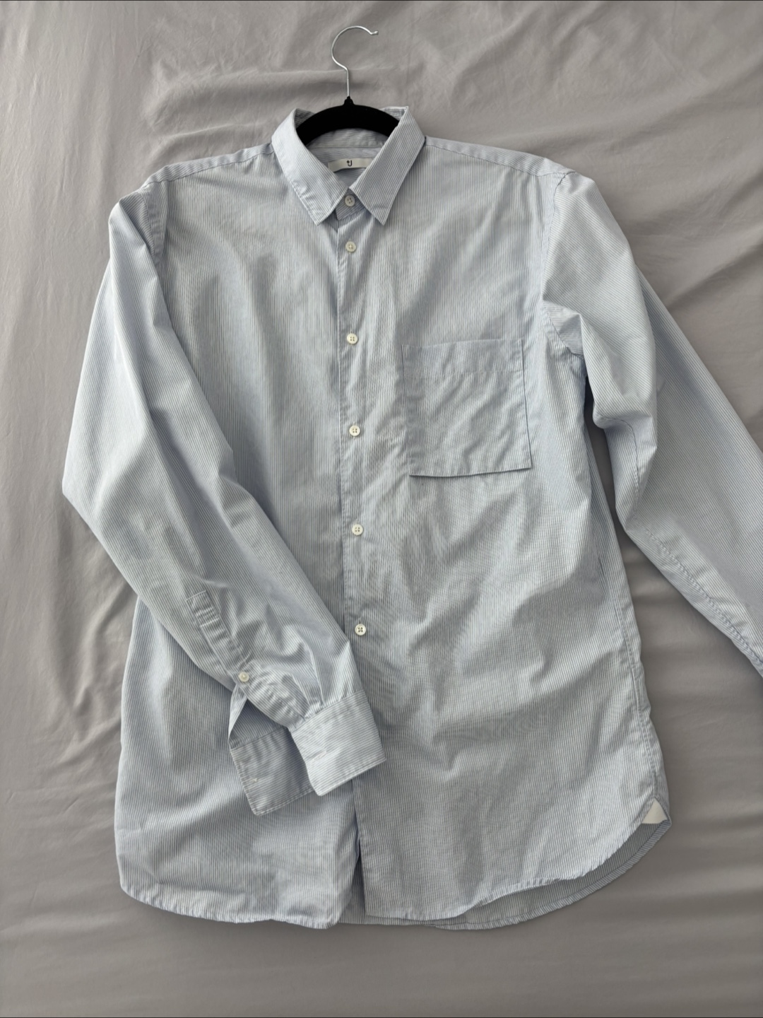 Uniqlo +J Micro stripe shirt blue XS