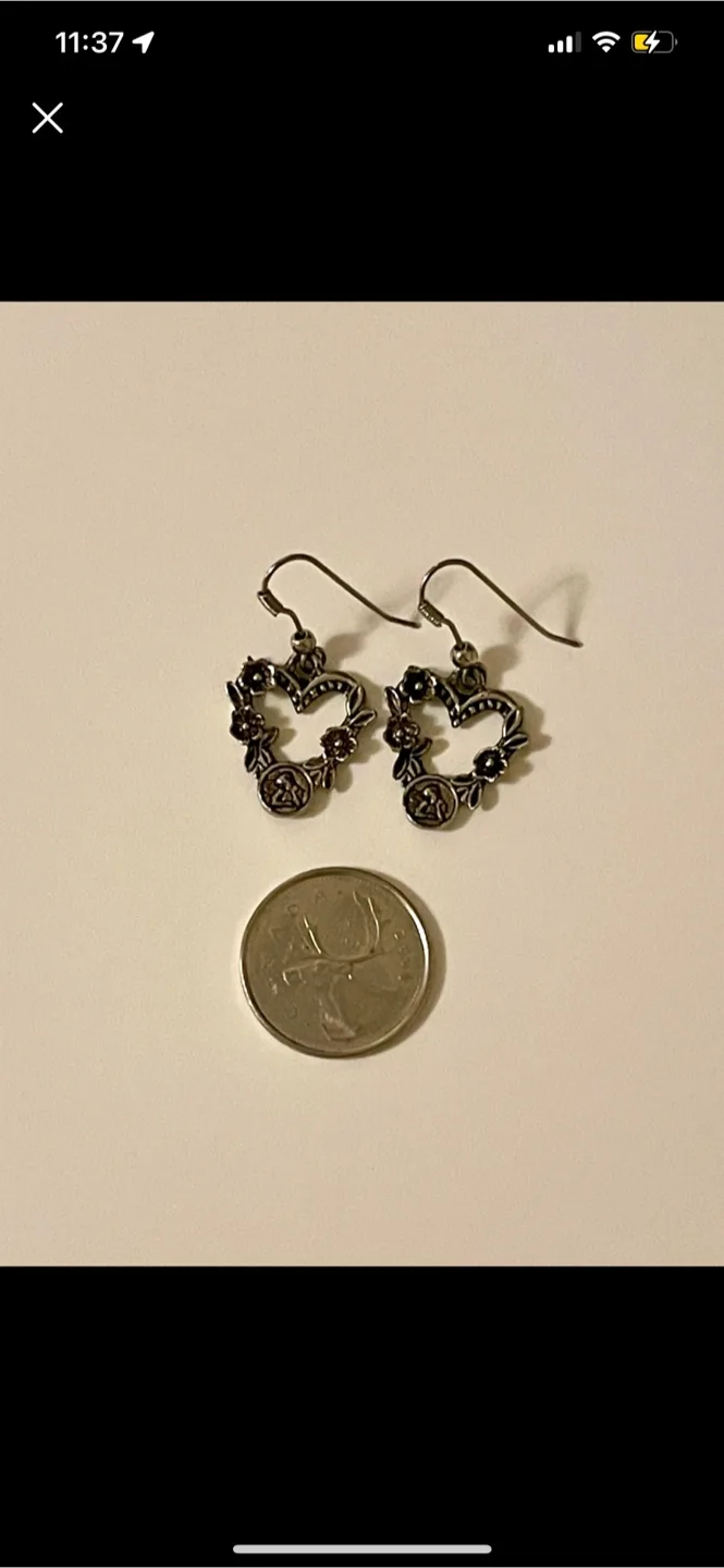 Heart shaped earrings image indicator(2)
