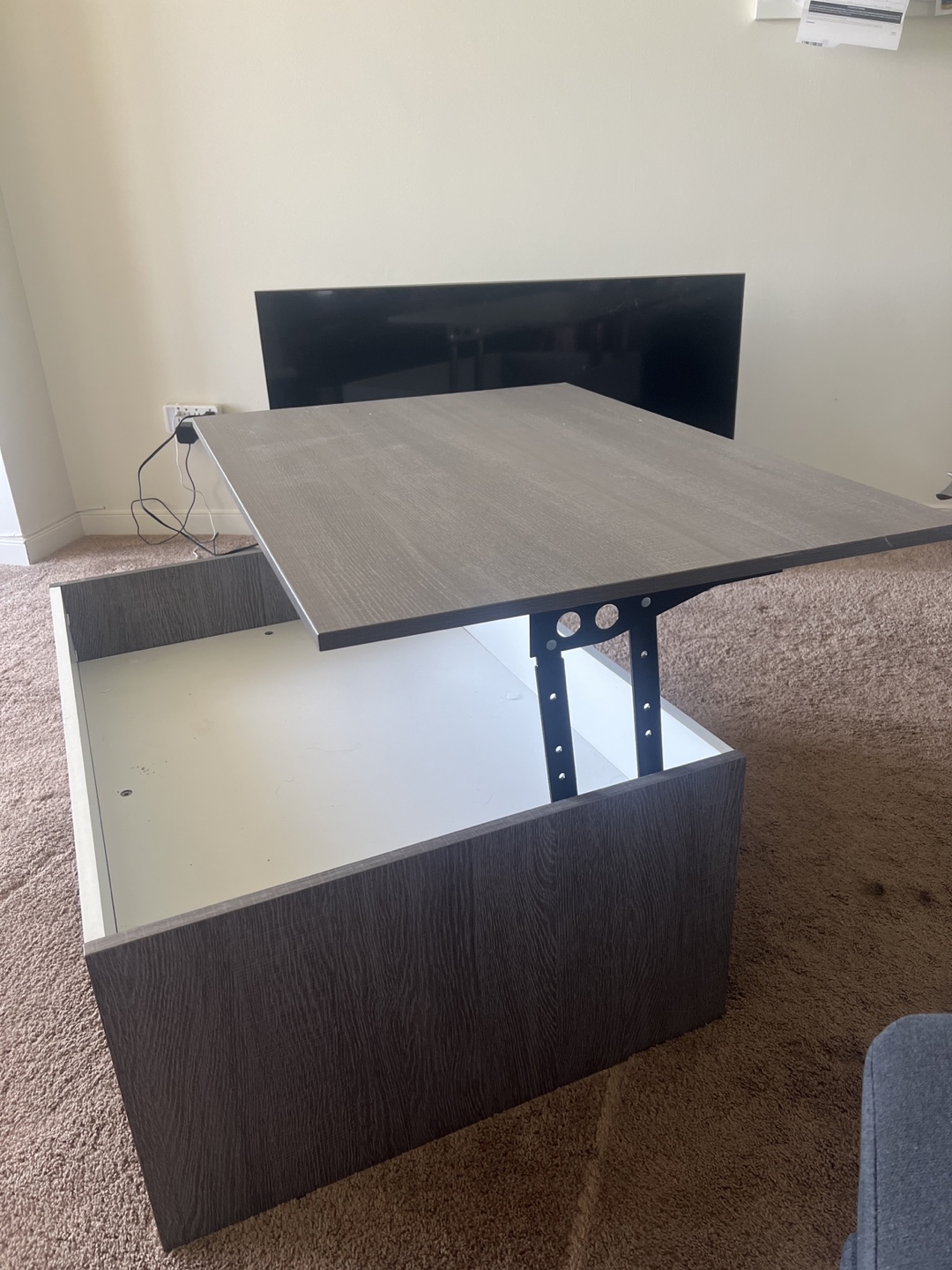 Lift-Top Coffee Table with Storage - photo 2