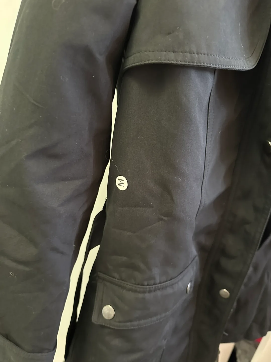 Women's Black Winter Coat with Faux Fur Lining image indicator(2)