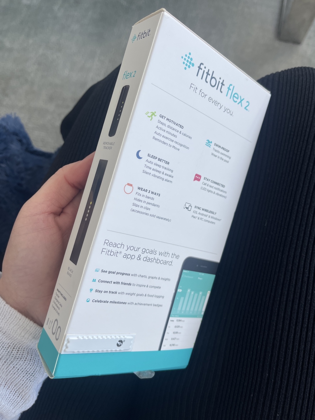 Fitbit Flex 2 Fitness Tracker - Black - photo 2