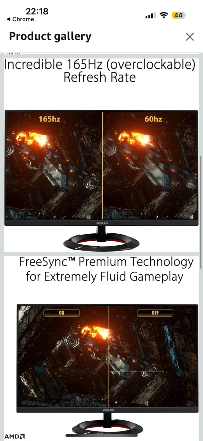 Open Box ASUS TUF Gaming VG249Q 23.8” 165Hz FHD Monitor image indicator(2)