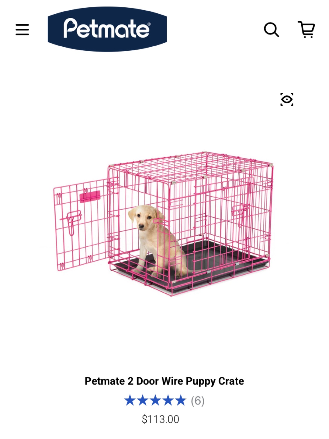Petmate 2-Door Wire Dog Crate - photo 3