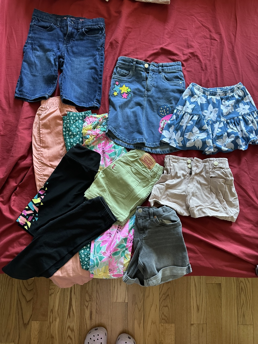 Girls' Clothing Bundle - Shorts, Skirts & Leggings SIZE 7-8