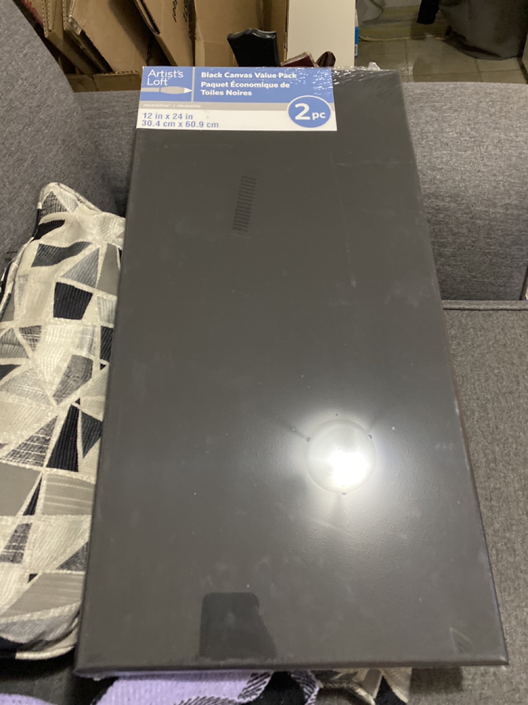 Artist's Loft Black Canvases - 2 Pack