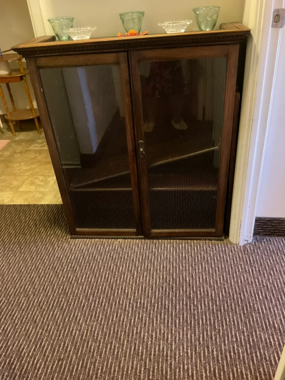Antique Wooden Display Cabinet thumbnail