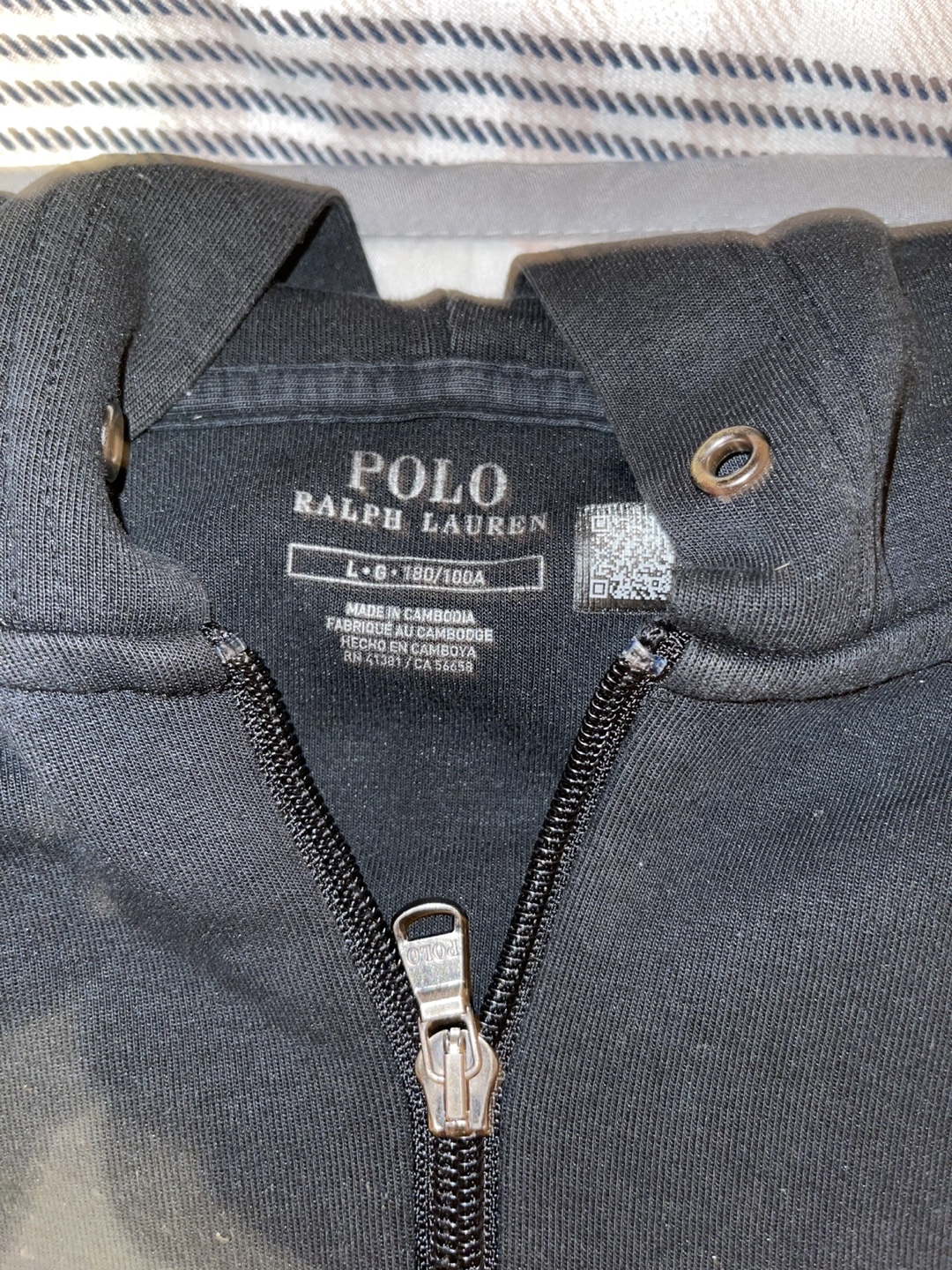Men's Polo Ralph Lauren Black Zip-Up Hoodie and Joggers Set - photo 3