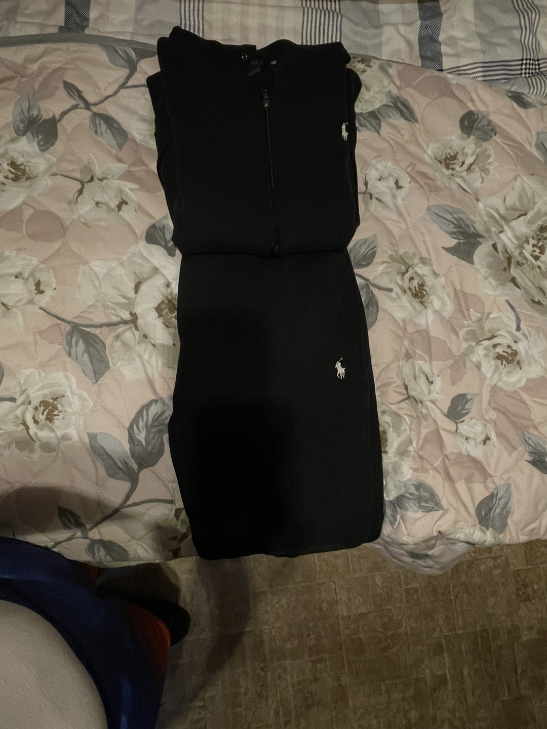 Men's Polo Ralph Lauren Black Zip-Up Hoodie and Joggers Set - photo 4