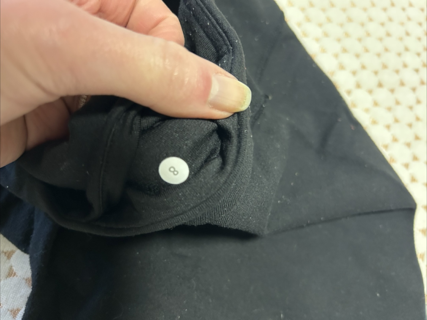 Lululemon Black Running CUT OFF LEGGINGS #freecycle - photo 2