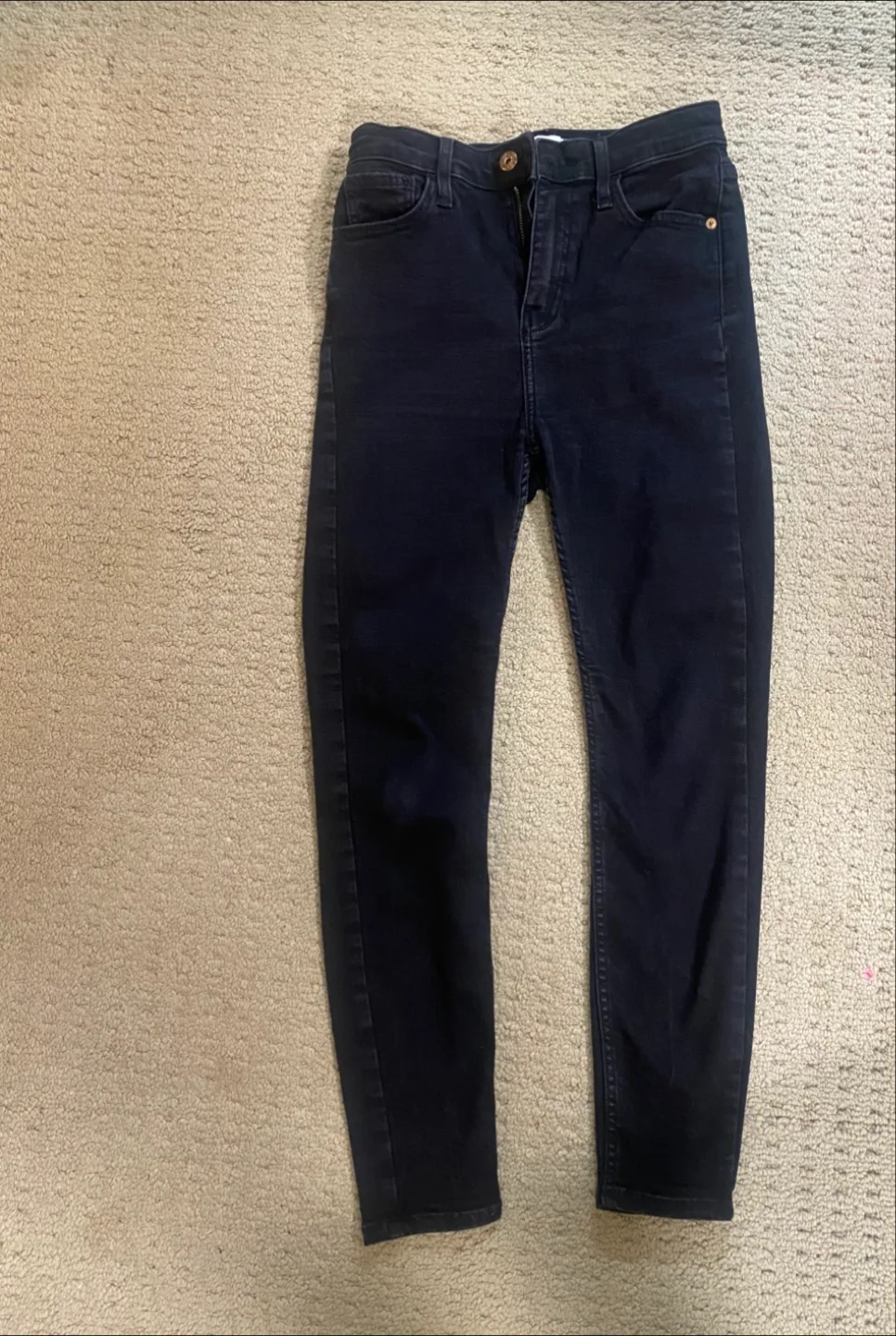 River Island Black Skinny Jeans - Size 10 thumbnail
