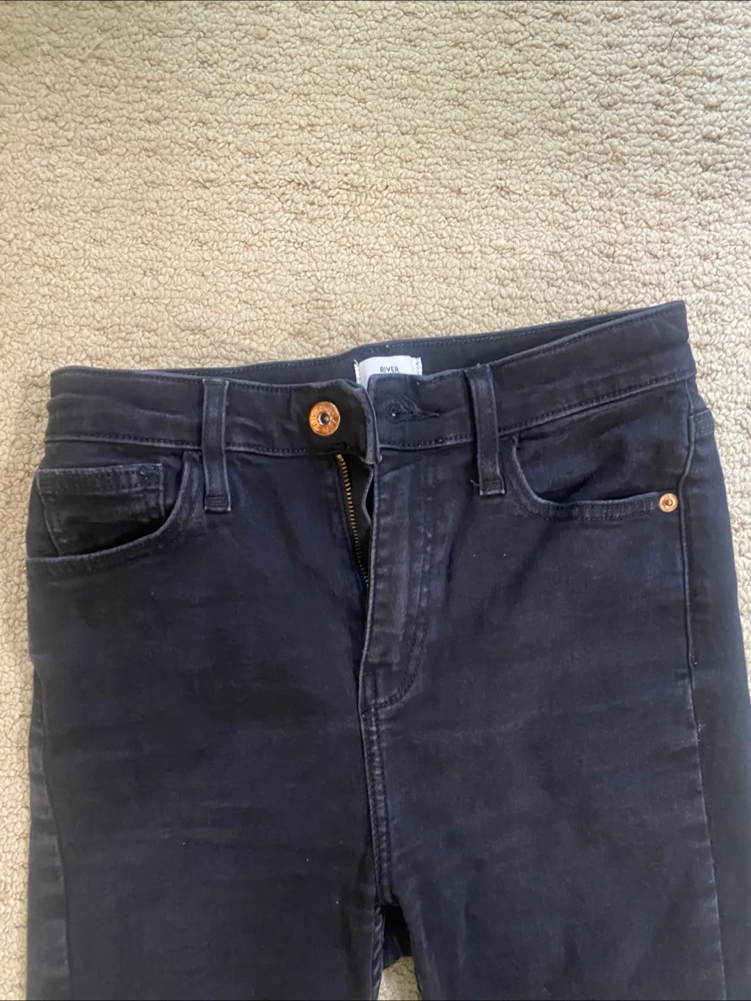 River Island Black Skinny Jeans - Size 10 image indicator(2)