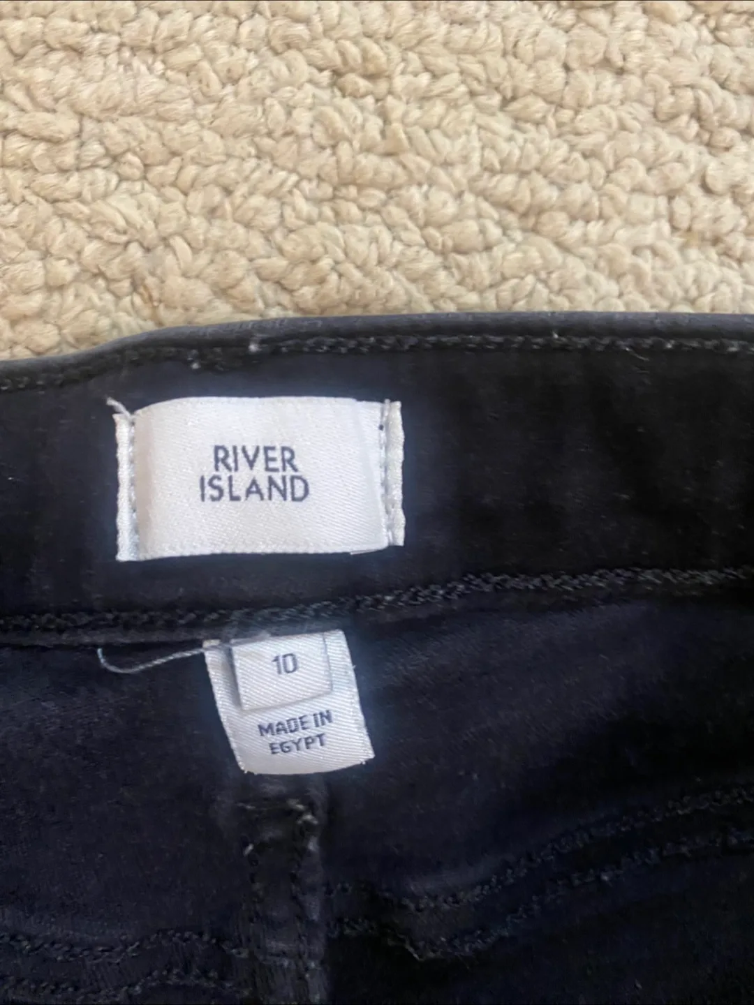 River Island Black Skinny Jeans - Size 10 image indicator(3)