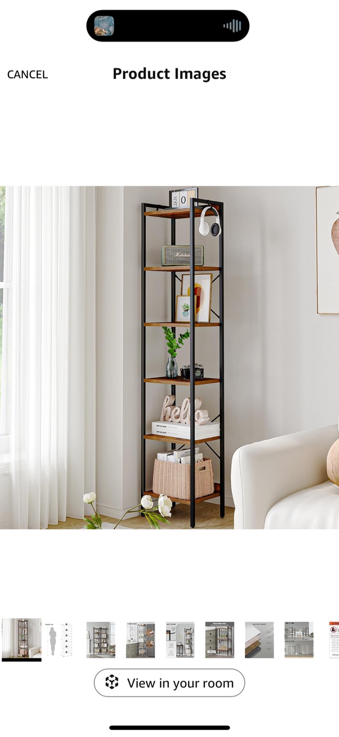 Tall 5-Shelf Storage Rack - Industrial Style