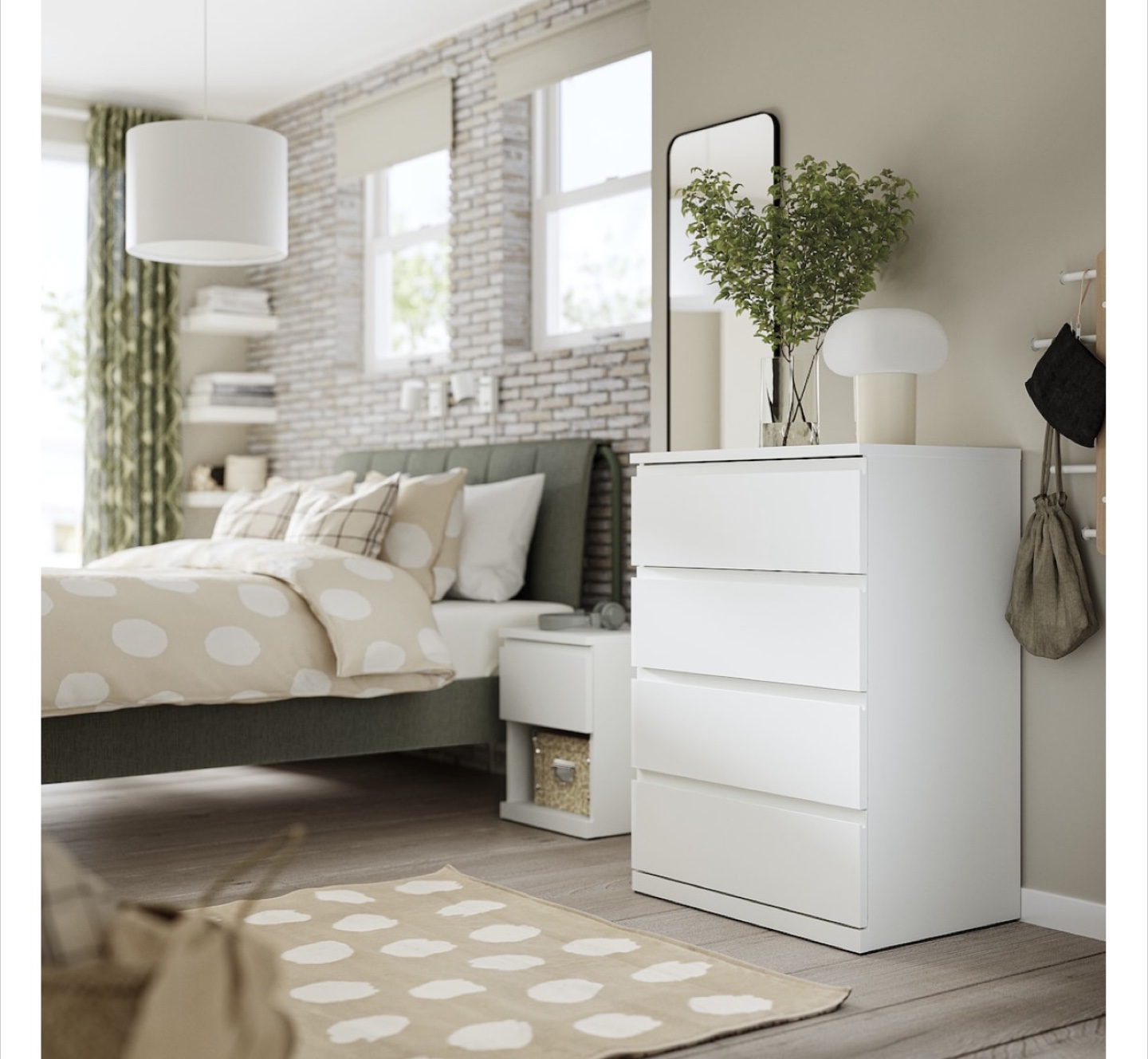 IKEA STORKLINTA 4-Drawer Chest White