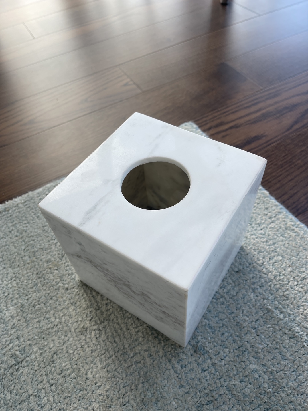 Marble Tissue Box Cover