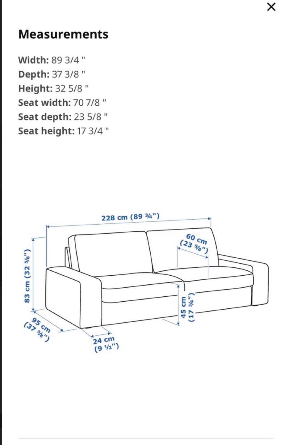 IKEA Vallentuna Sofa Section - Off-White - photo 4