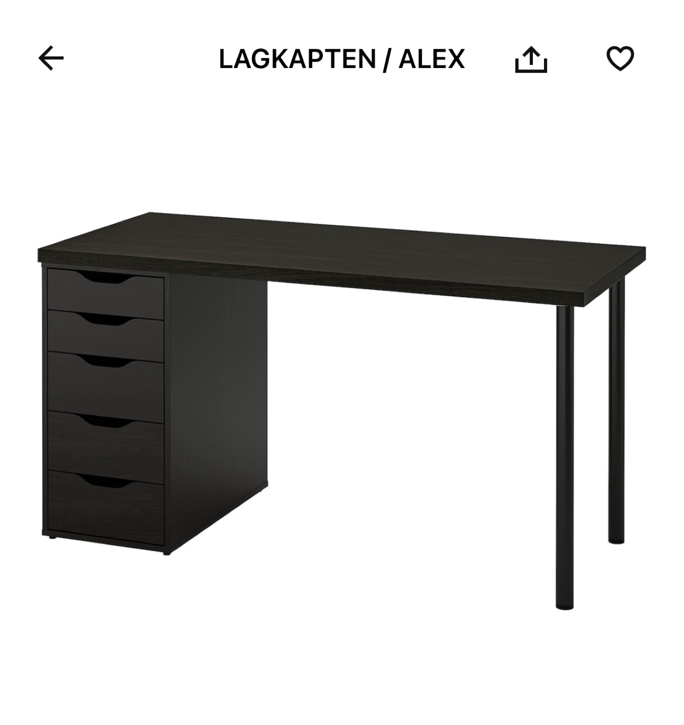 IKEA LAGKAPTEN/ALEX Desk - 150x75cm