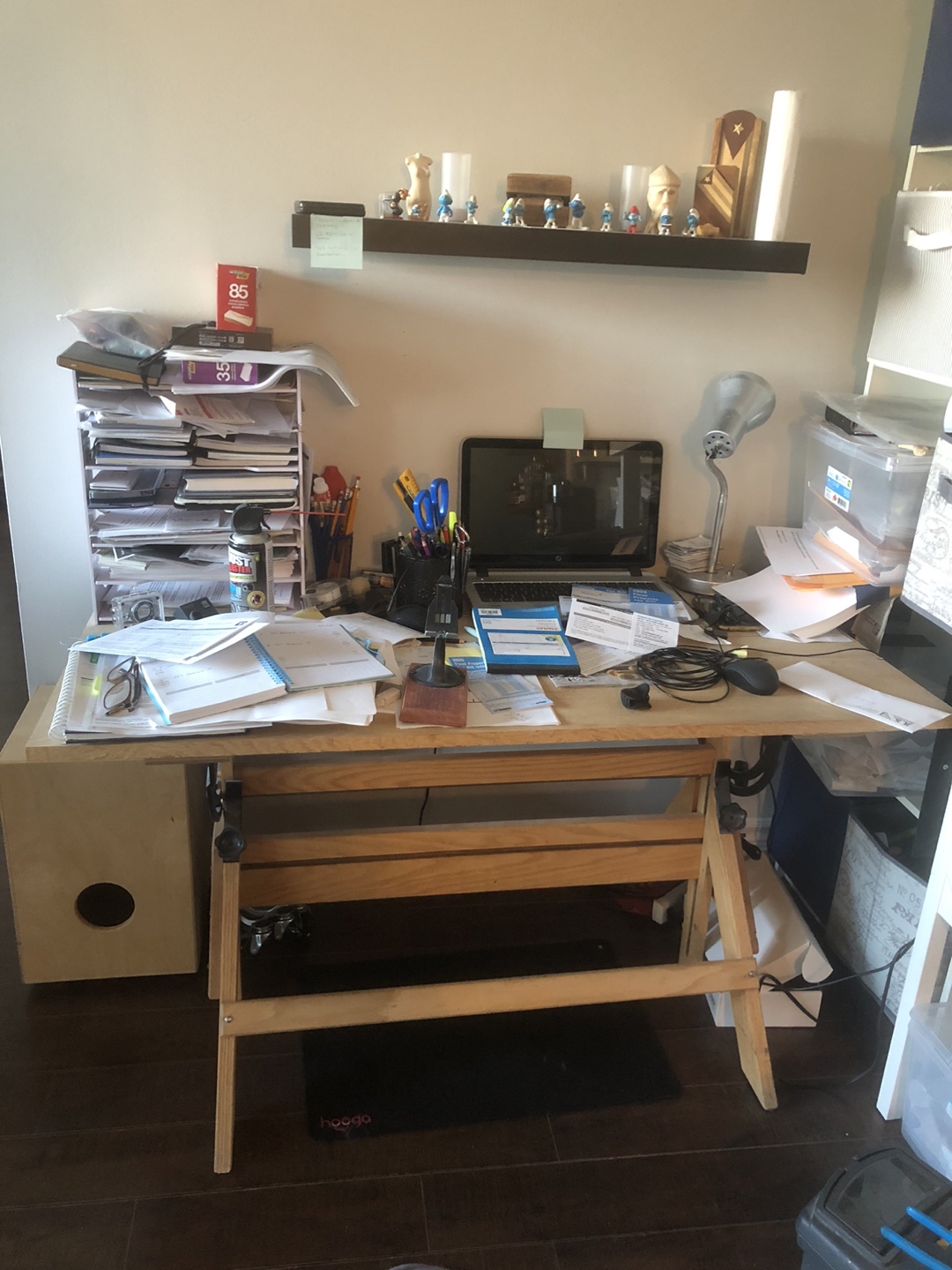 Adjustable Drafting Table with Two-Piece Top - photo 2