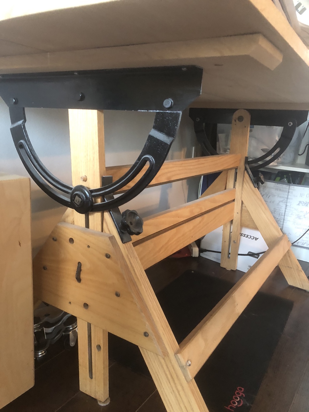 Adjustable Drafting Table with Two-Piece Top - photo 4