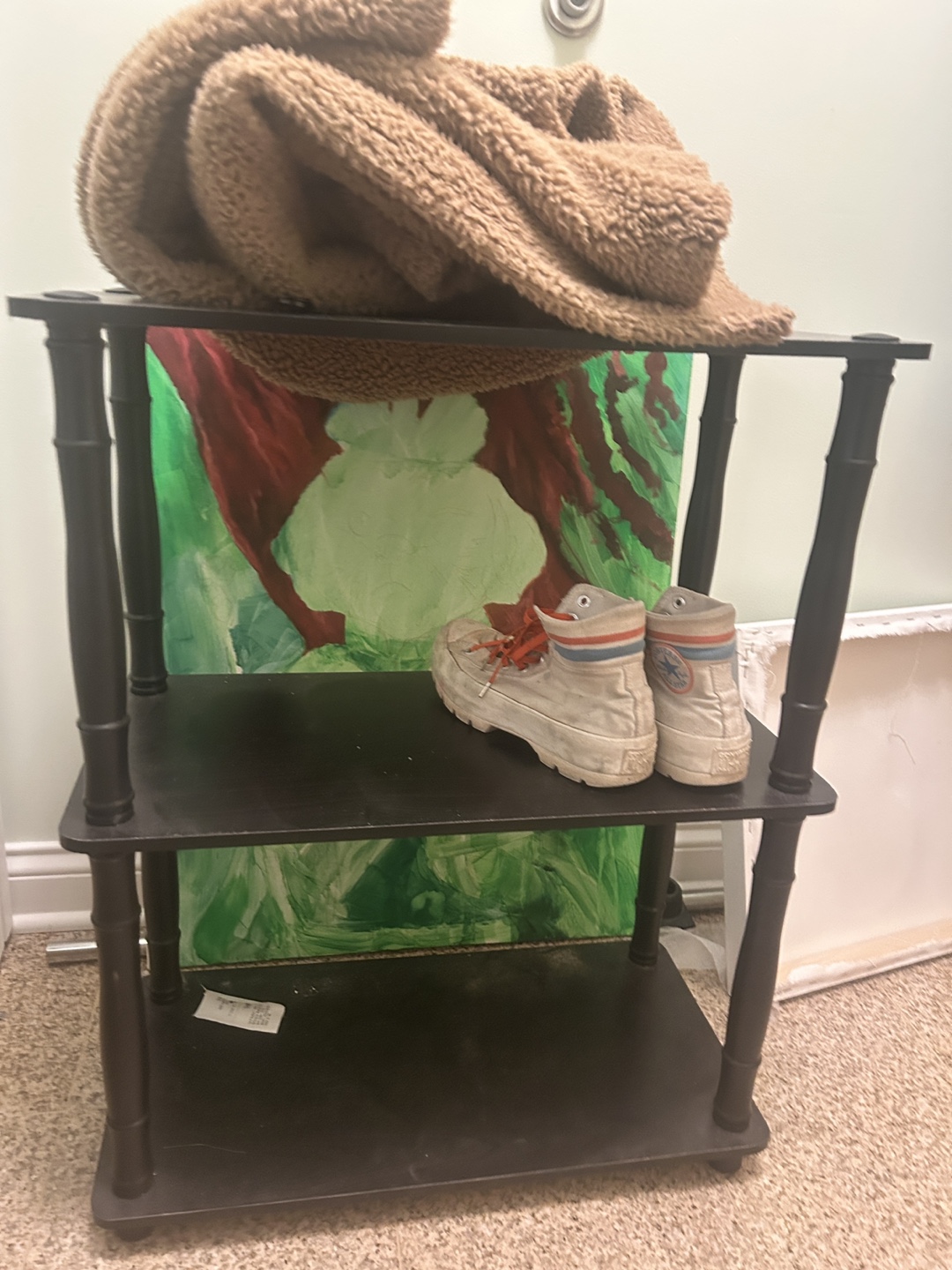 Three-Tier Black Shelf