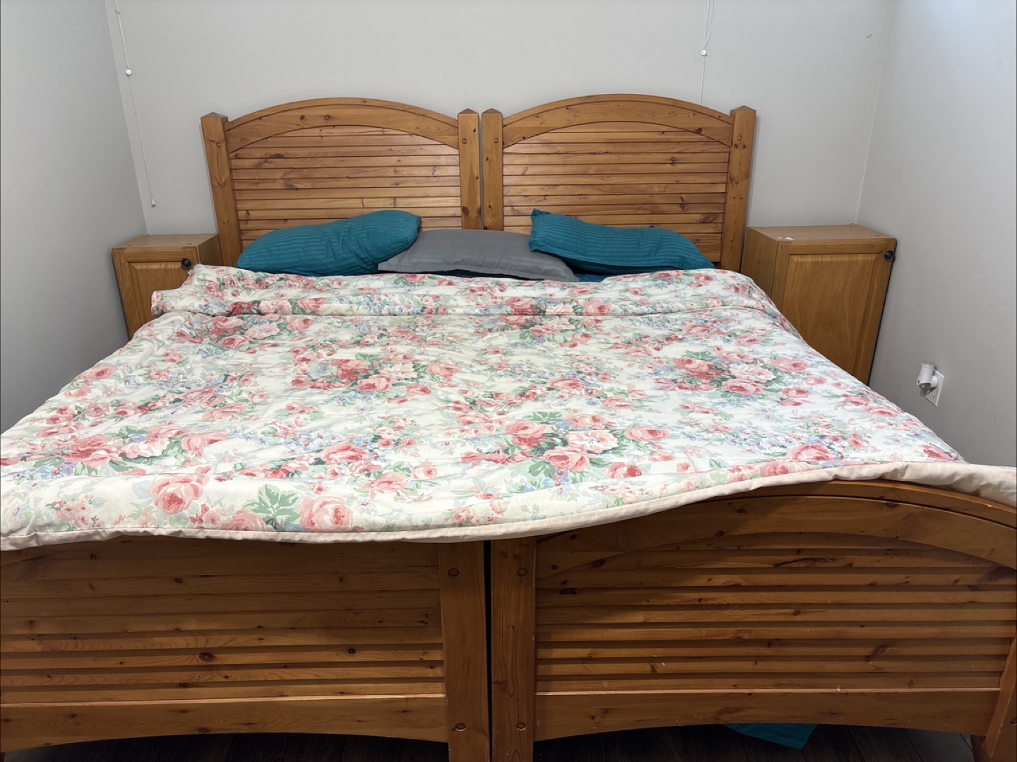 TWO SINGLE Wooden Bed Frame