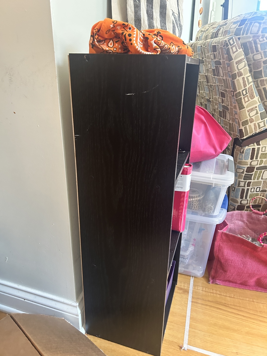 Black 3-Shelf Bookcase - photo 2