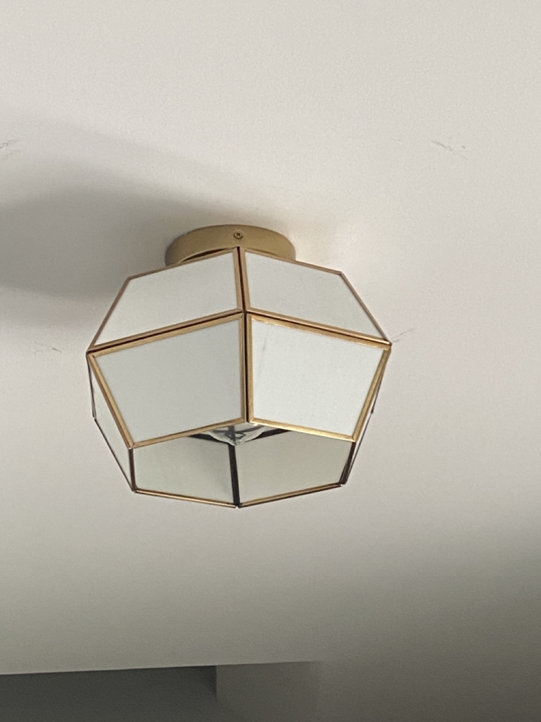 In box never open Allen + Roth 11-in Light Fixture, Gold Finish