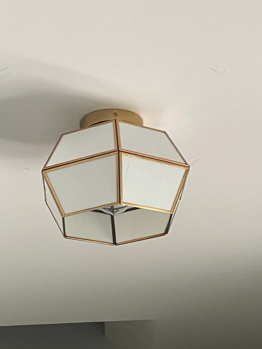 In box never open Allen + Roth 11-in Light Fixture, Gold Finish thumbnail