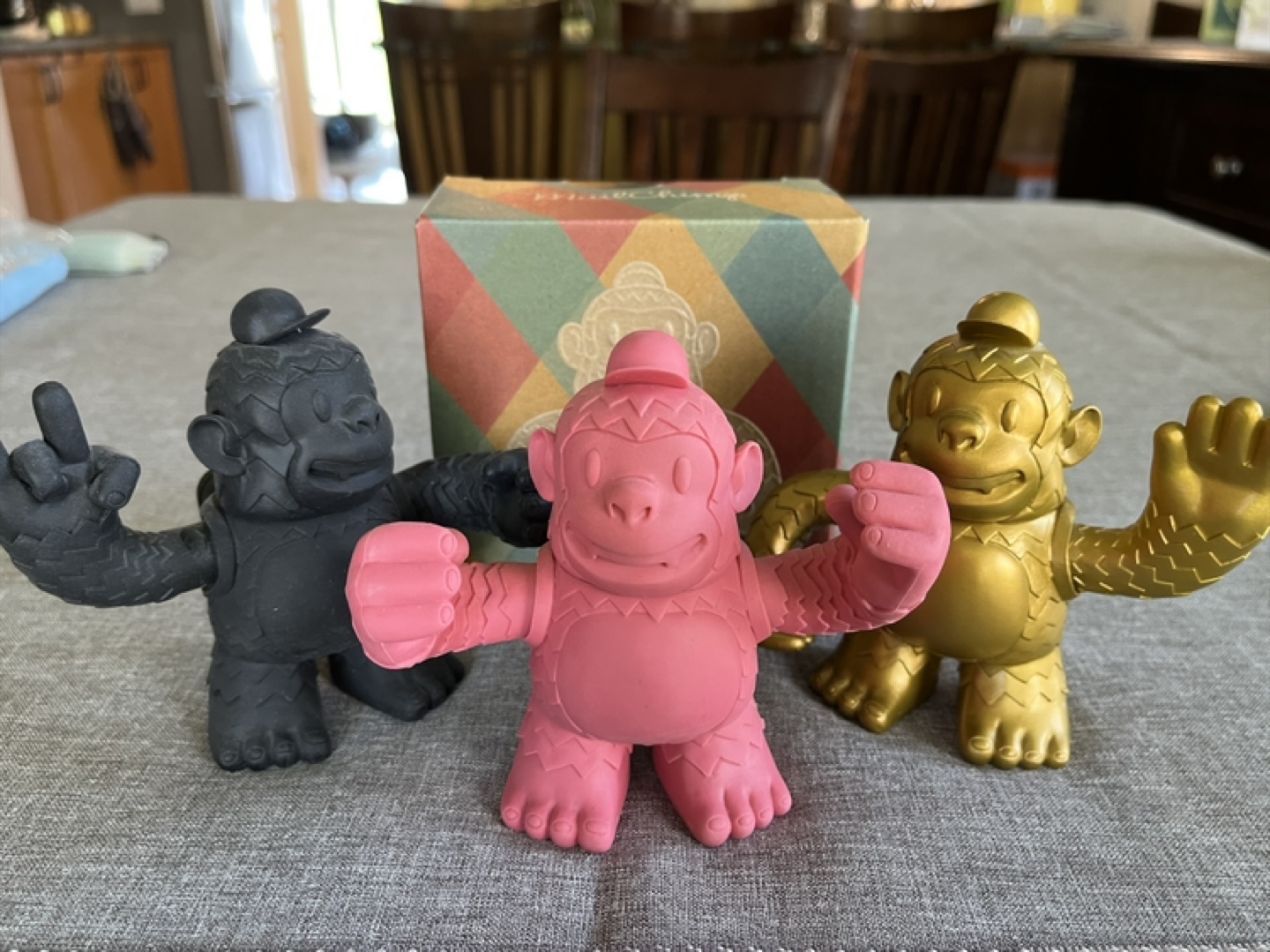 Mailchimp Collectible Gorilla Figures - 4 total