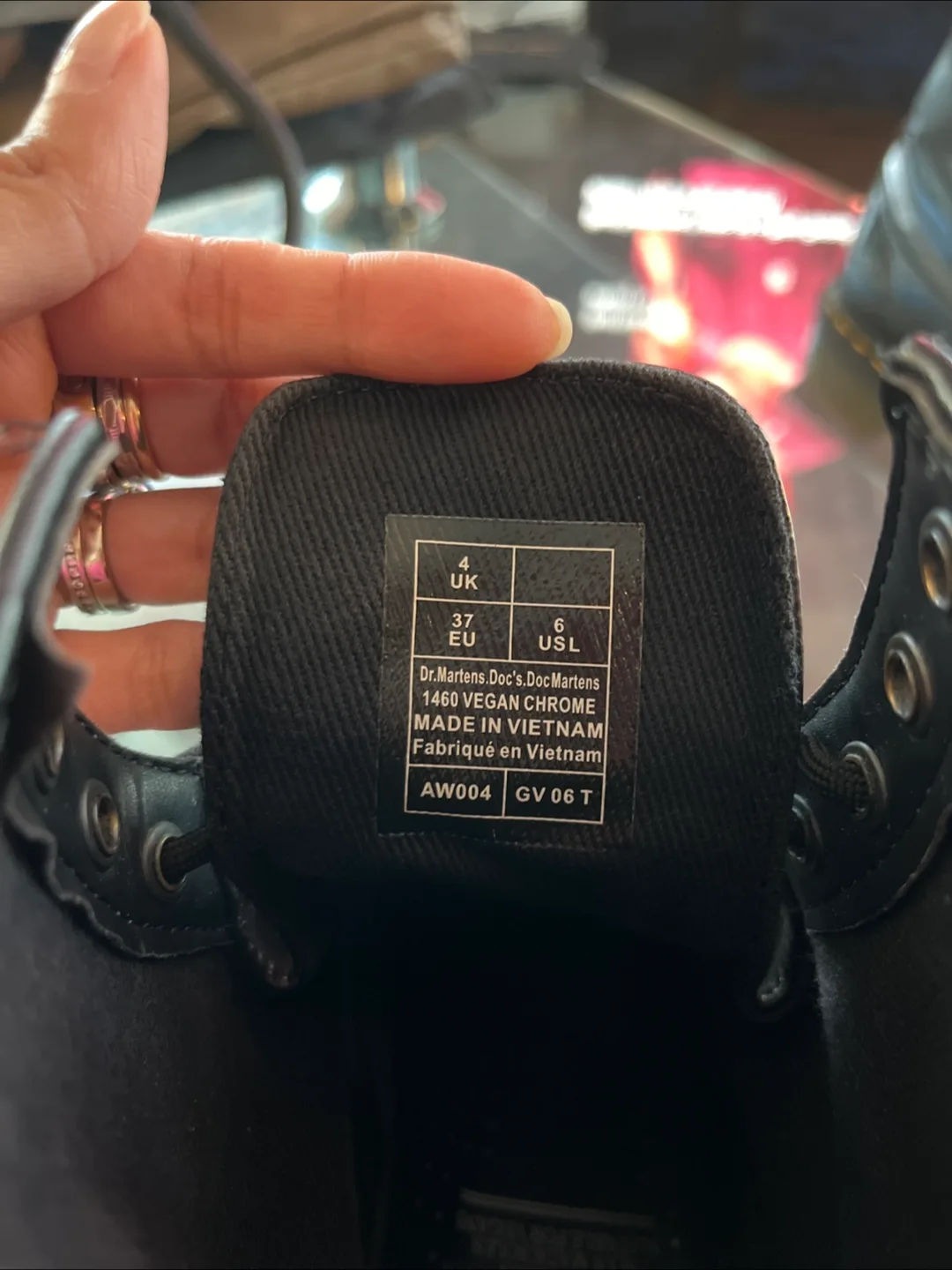 Dr. Martens 1460 Vegan Chrome Boots - Size 6 US image indicator(3)