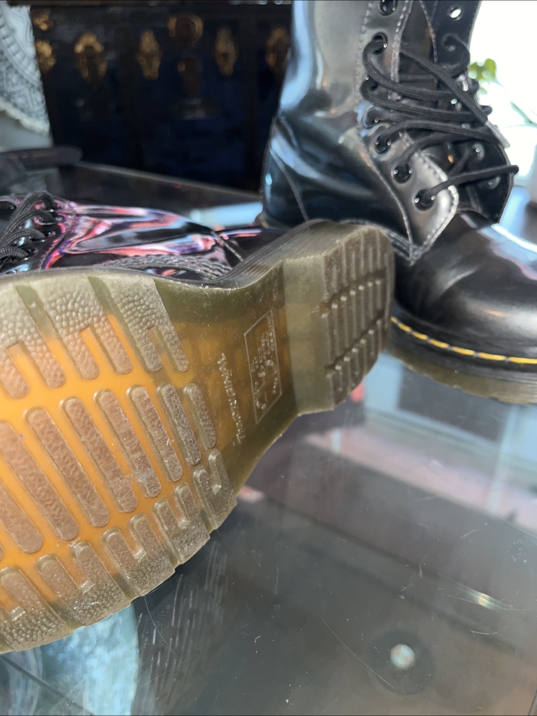 Dr. Martens 1460 Vegan Chrome Boots - Size 6 US - photo 2