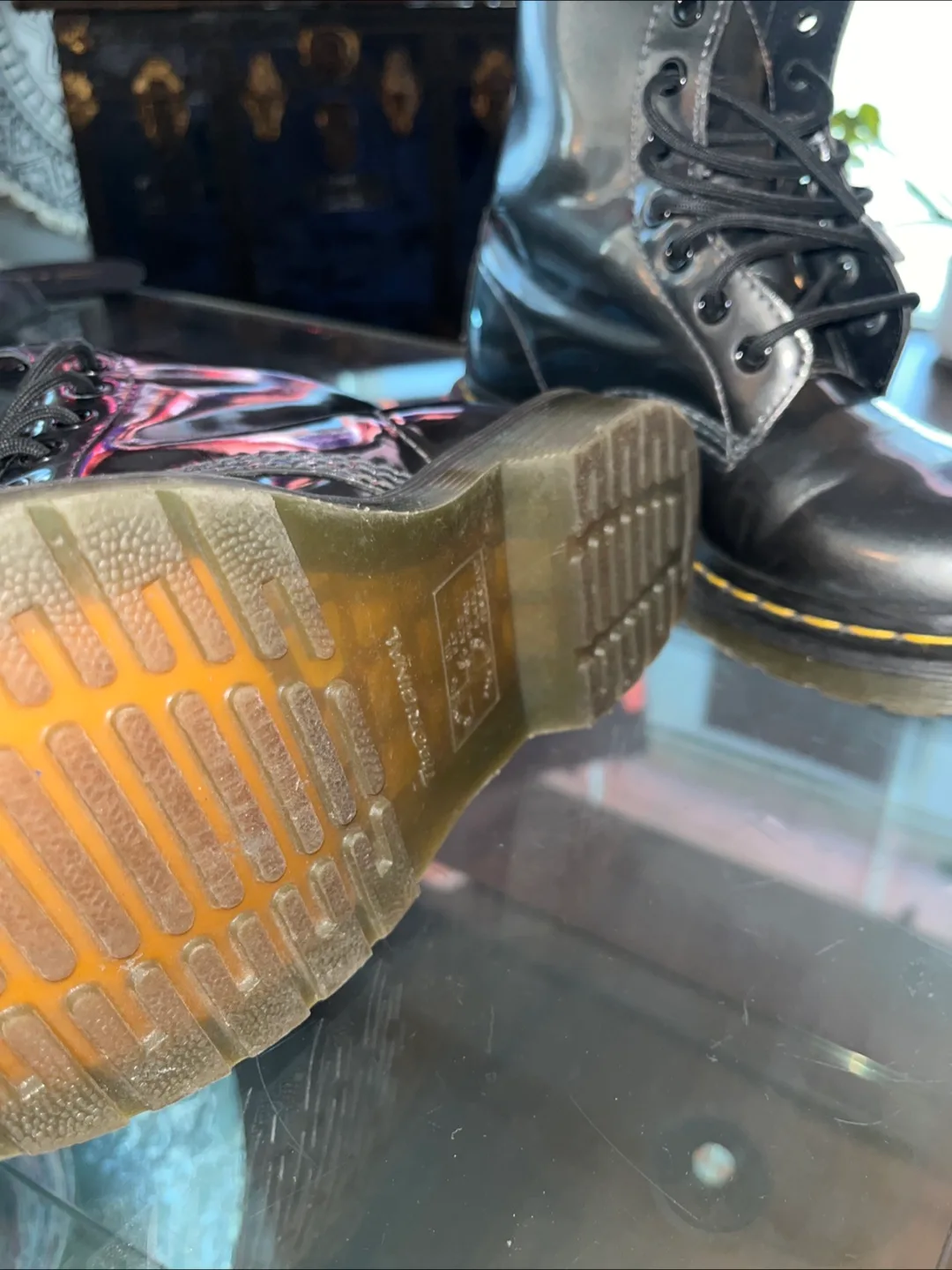 Dr. Martens 1460 Vegan Chrome Boots - Size 6 US image indicator(2)