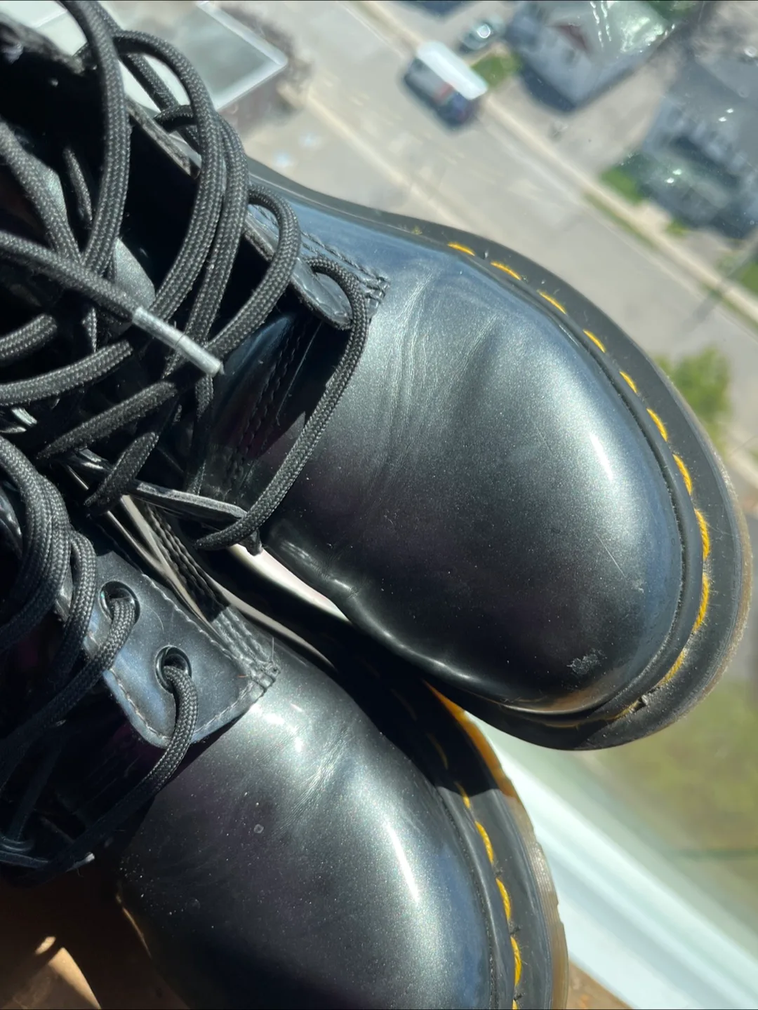 Dr. Martens 1460 Vegan Chrome Boots - Size 6 US image indicator(5)