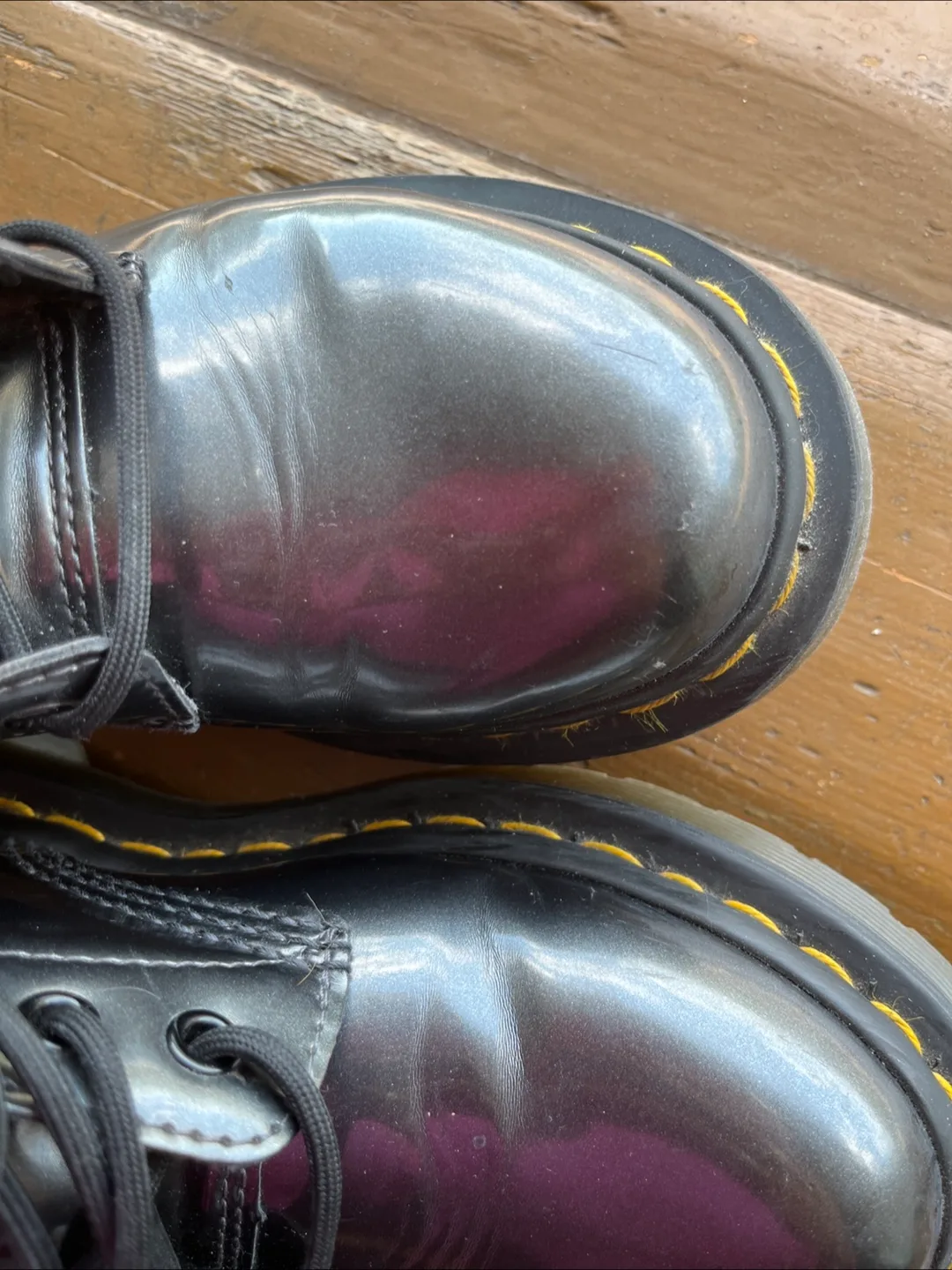 Dr. Martens 1460 Vegan Chrome Boots - Size 6 US image indicator(6)