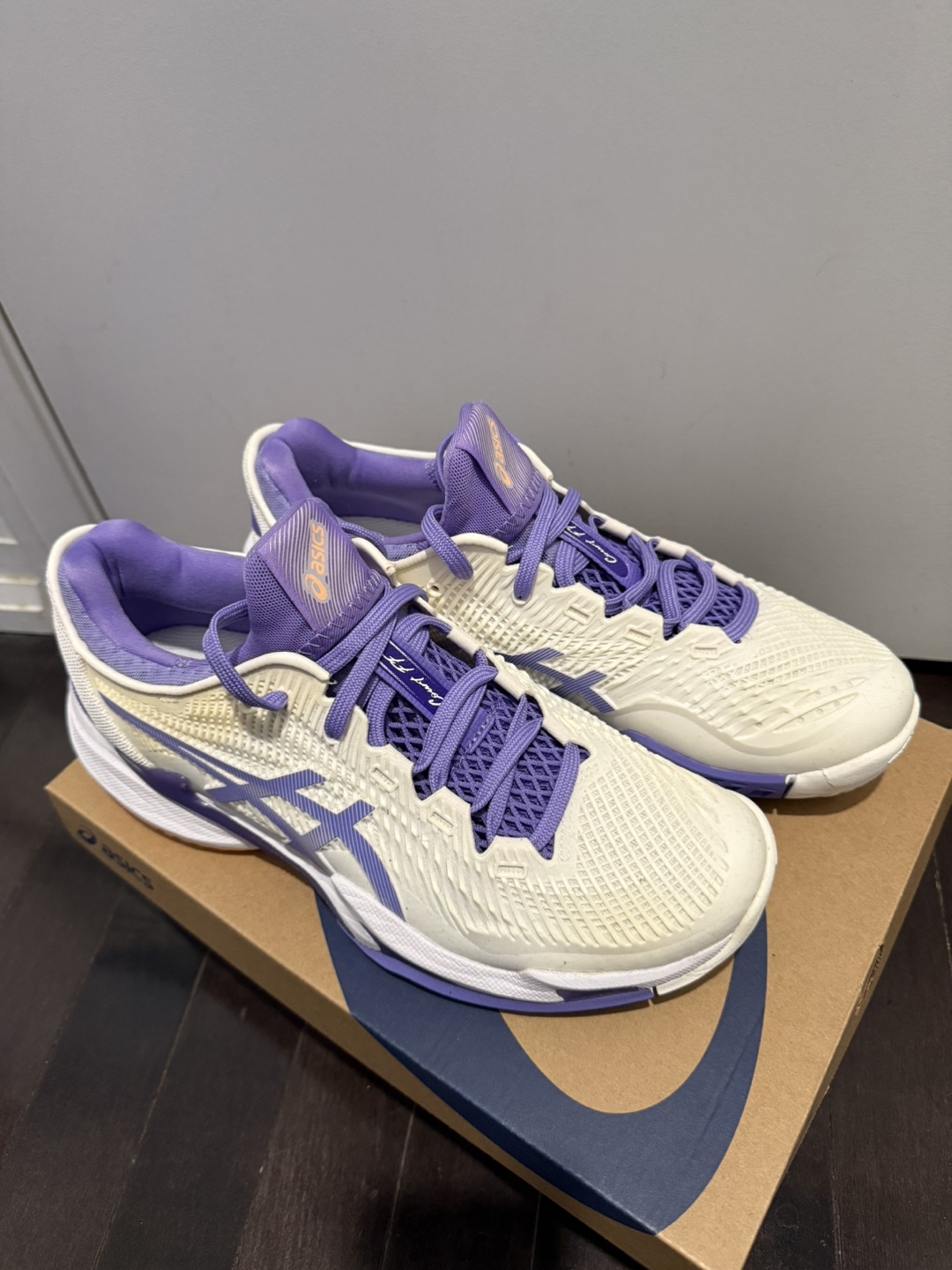 Asics Women's Court FF 3 Tennis Shoes White/Amethyst