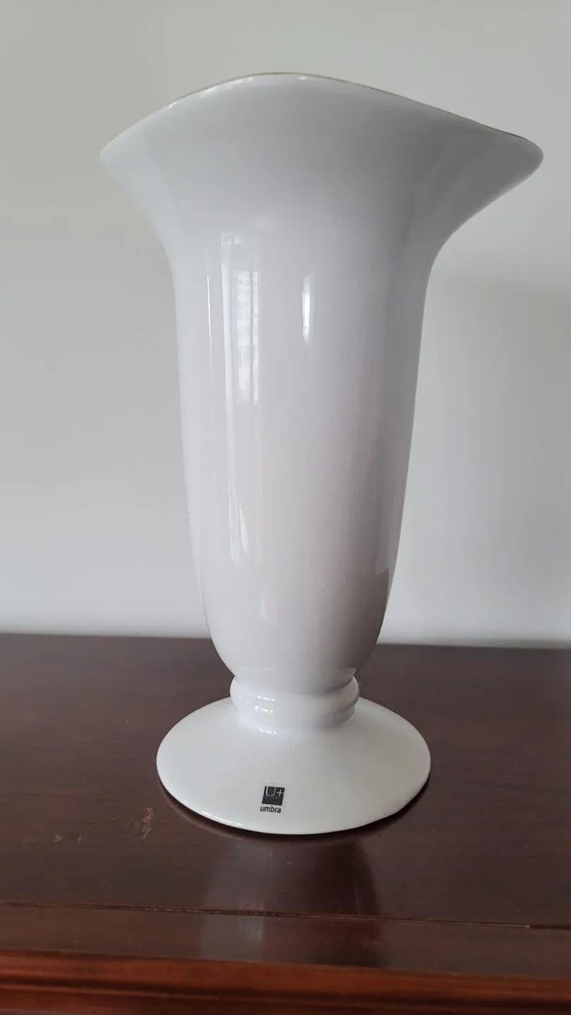 Umbra White Ceramic Vase