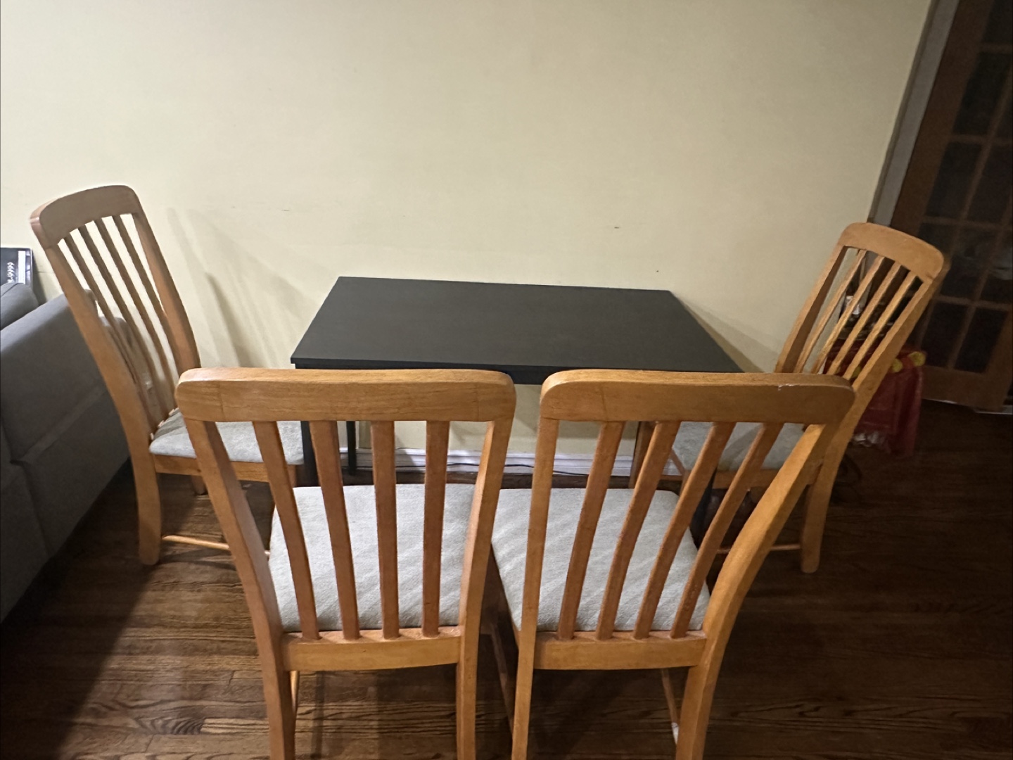 Small Dining Table Set with Four Chairs