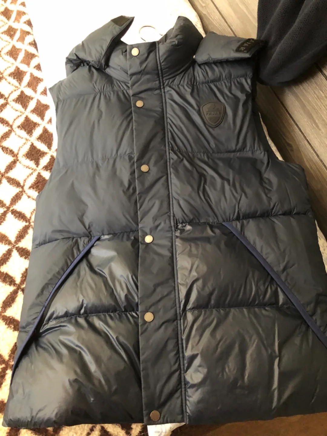 Men Pajar Down Vest - Navy Blue image indicator(2)