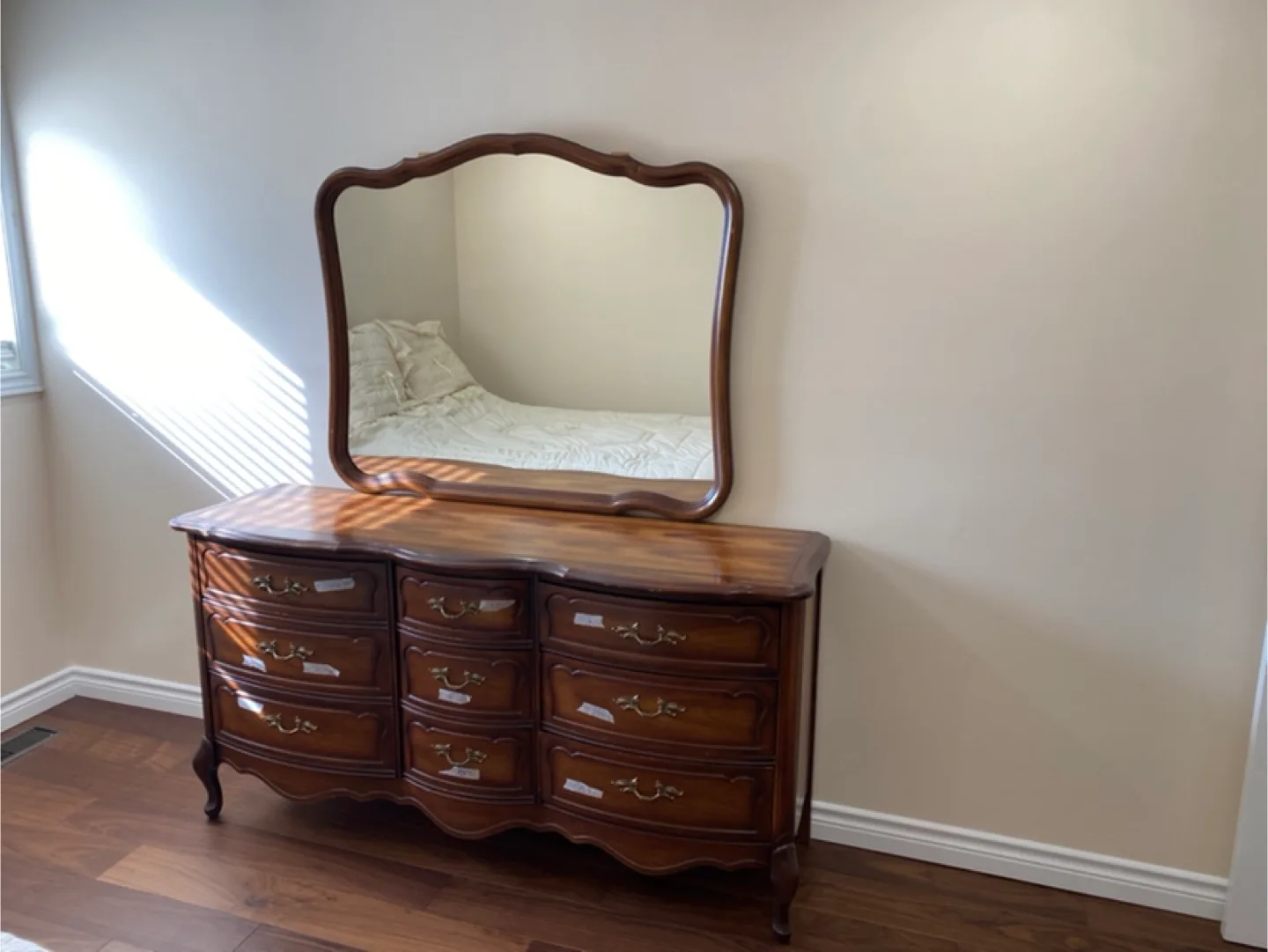 Vintage Bedroom Set - Dresser, Mirror & Nightstand thumbnail
