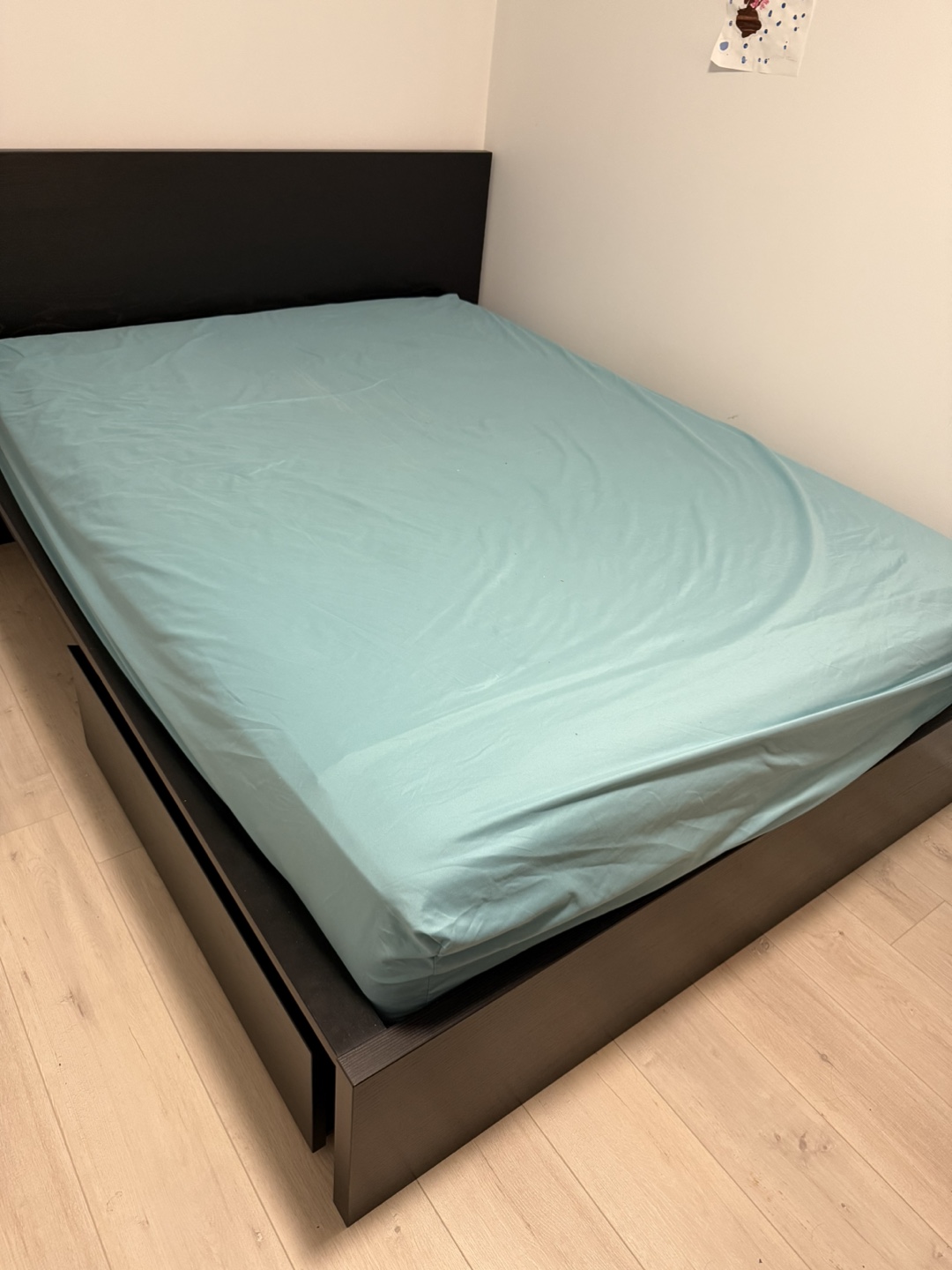 Ikea Malm queen bed with mattress