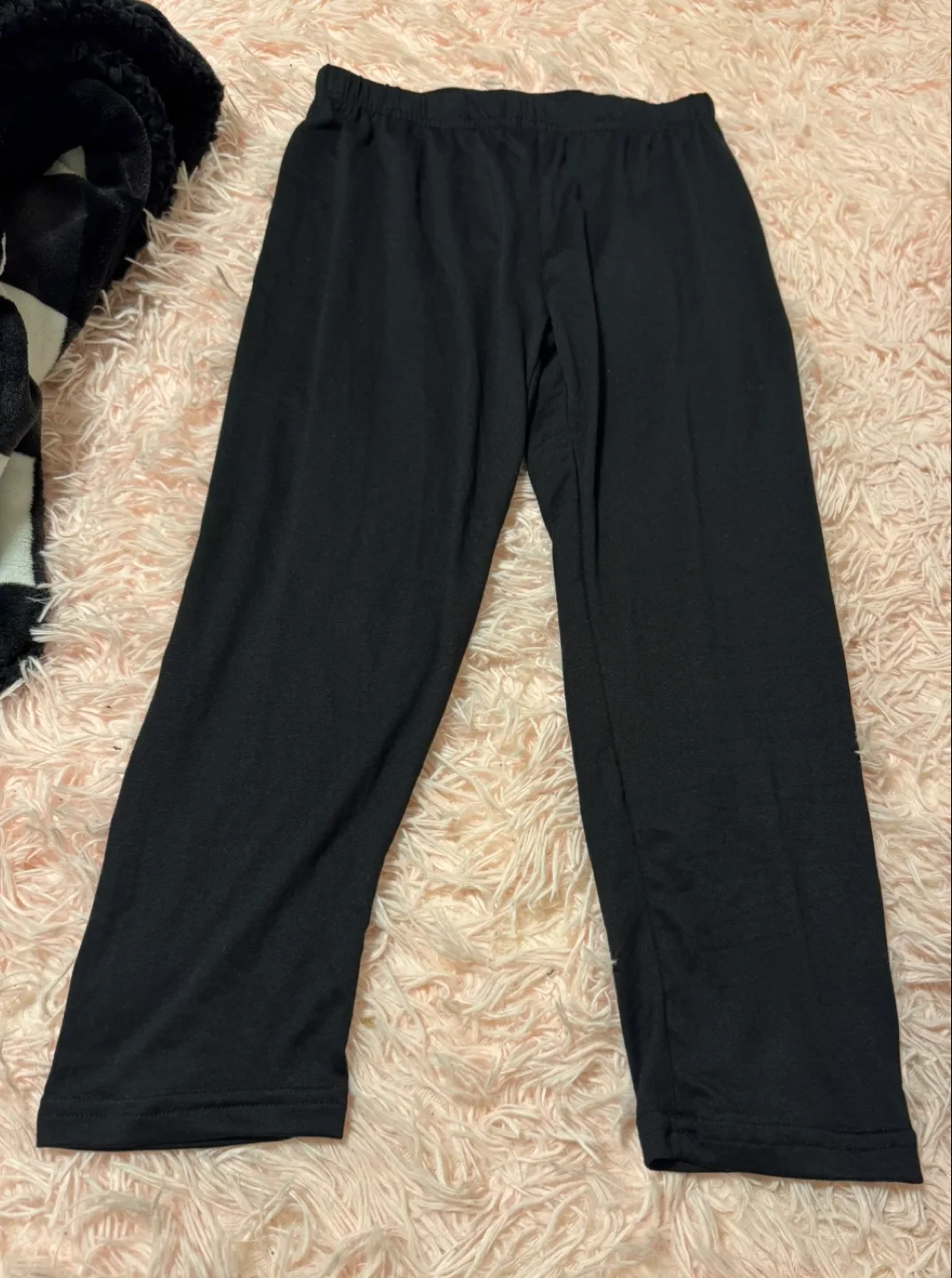 Black jersey leggings thumbnail