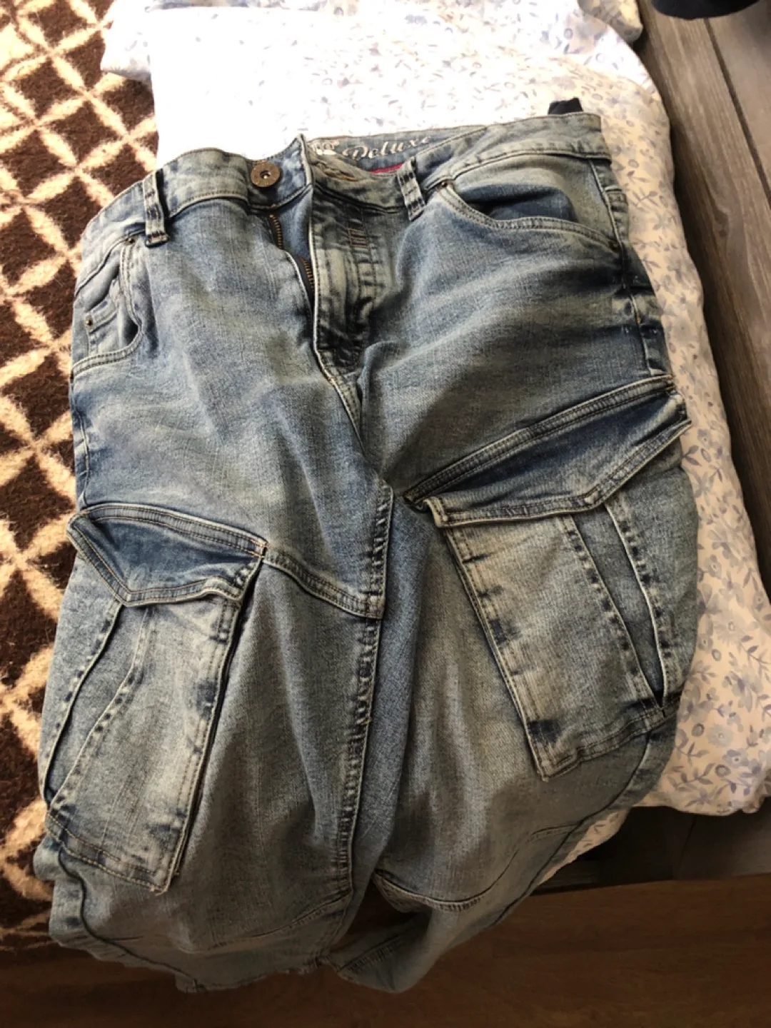 Men's BAUHAUS Denim Cargo Pants image indicator(2)