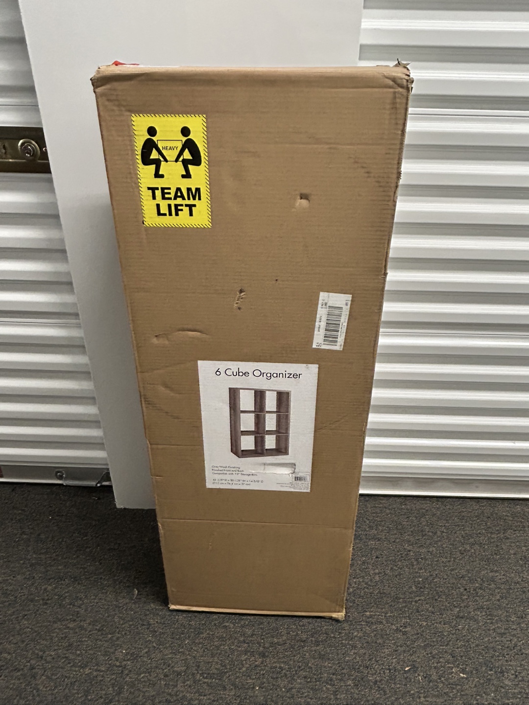 Sonoma Furniture 6 Cube Organizer - Grey Wash Finish,New in Box