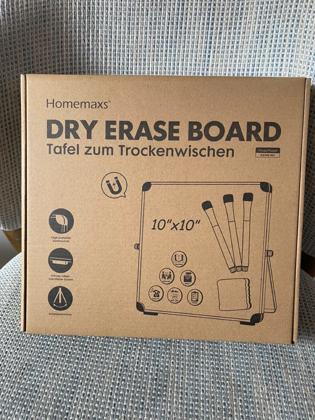 10 x 10 in Dry Erase Board Double Sided Desktop Standing image indicator(8)