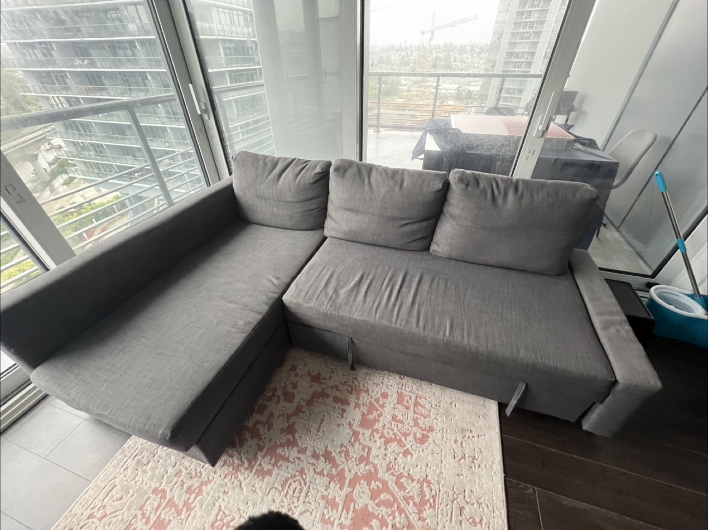 IKEA Friheten Corner Sofa Bed - Dark Grey - photo 2