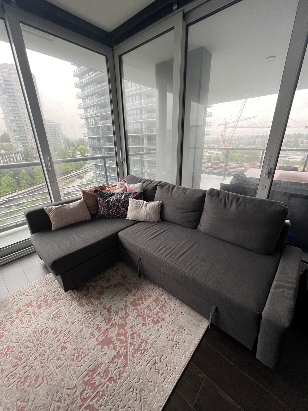 IKEA Friheten Corner Sofa Bed - Dark Grey